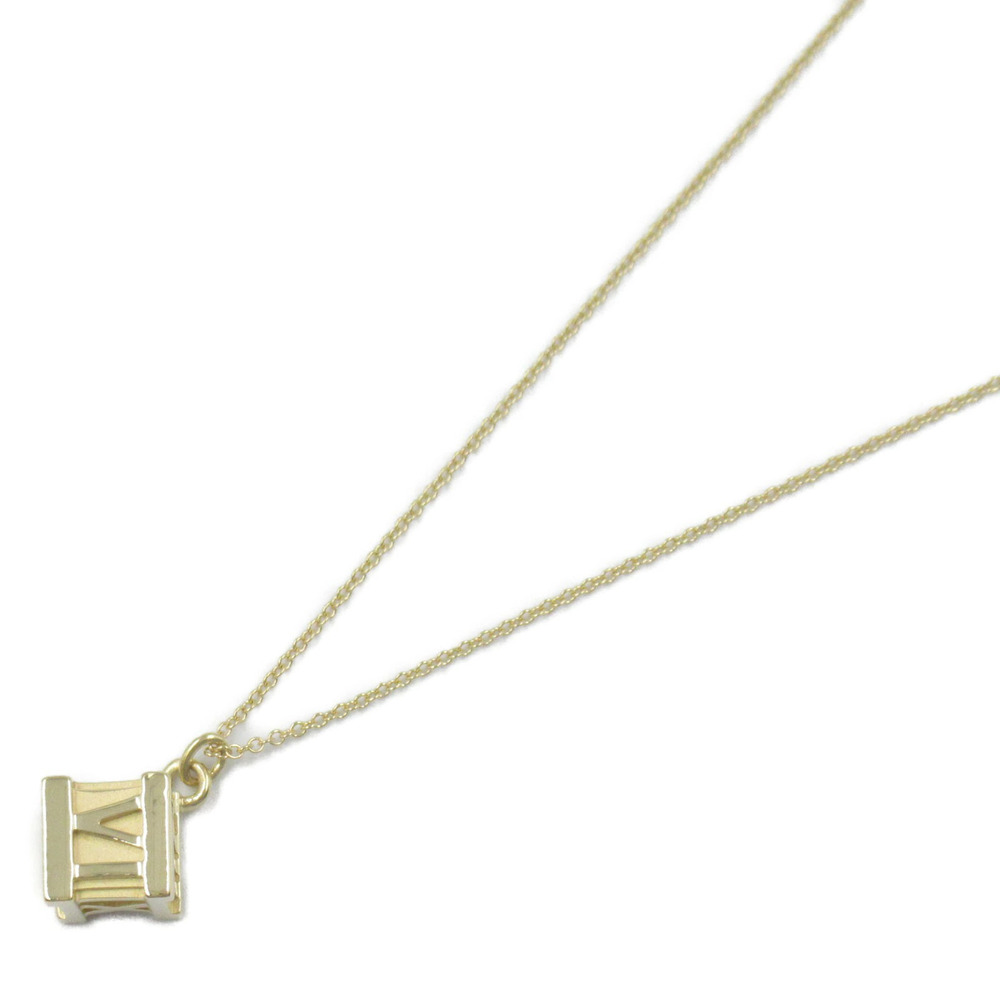 Tiffany Co Atlas Cube Pendant Precious Metal Gemstone Necklace Sterling Silver